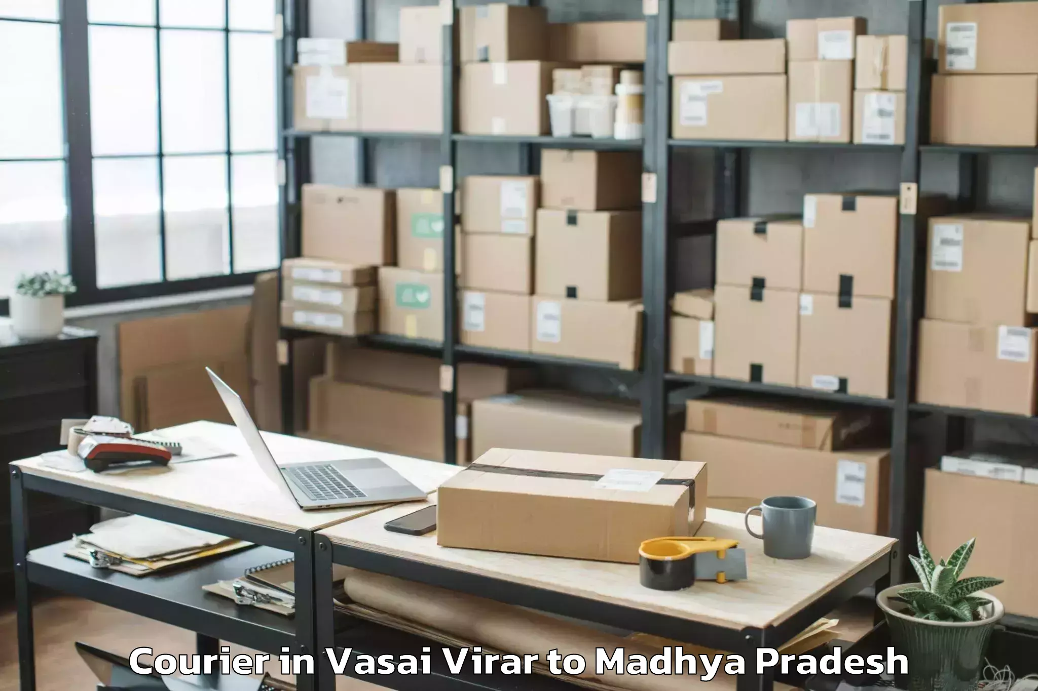 Easy Vasai Virar to Gandhwani Courier Booking